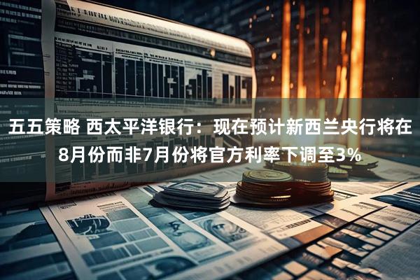 五五策略 西太平洋银行：现在预计新西兰央行将在8月份而非7月份将官方利率下调至3%